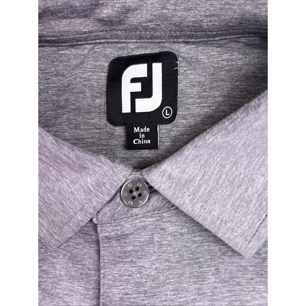 FootJoy Sweater Mens L GRAY BLACK Performance FJ Tech Golf - Picture 5 of 7